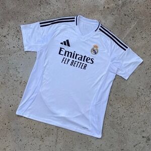 2024-2025 Real Madrid Adidias Home Short Soccer Football Futbol Jersey Size XXL